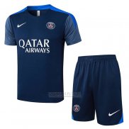 Fato de Treino Paris Saint-Germain Manga Curta 2025-2026 Azul - Calcas Curta