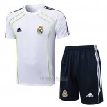 Fato de Treino Real Madrid Manga Curta 2025-2026 Branco - Calcas Curta