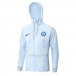 Jaqueta Hoodie Inter de Milao 2023-2024 Azul