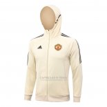 Jaqueta Hoodie Manchester United 2023-2024 Amarelo