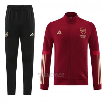 Jaqueta de Treinamento Arsenal 2023-2024 Vermelho Oscuro