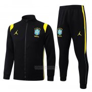 Jaqueta de Treinamento Brasil Crianca 2026-2027 Preto Amarelo