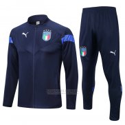 Jaqueta de Treinamento Italia 2022-2023 Azul Oscuro
