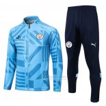Jaqueta de Treinamento Manchester City 2022-2023 Azul Claro