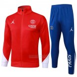 Jaqueta de Treinamento Paris Saint-Germain Crianca 2024-2025 Vermelho