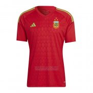 Camisola Argentina Goleiro 2022 Vermelho