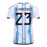 Camisola Argentina Jogador D.Martinez 1º 2022