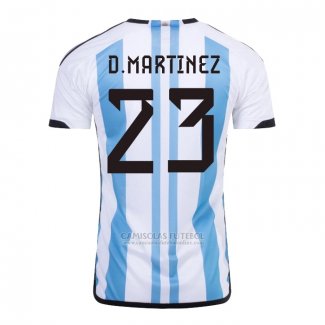 Camisola Argentina Jogador D.Martinez 1º 2022