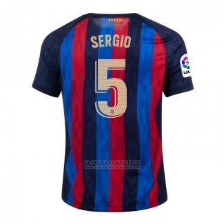 Camisola Barcelona Jogador Sergio 1º 2022-2023
