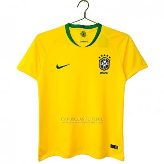 Camisola Brasil 1º Retro 2018