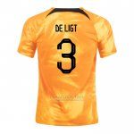 Camisola Holanda Jogador de Ligt 1º 2022