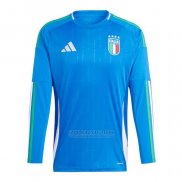 Camisola Italia 1º Manga Comprida 2024-2025