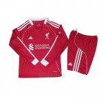 Camisola Liverpool 1º Manga Comprida Crianca 2025-2026