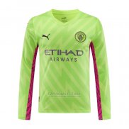 Camisola Manchester City Goleiro Manga Comprida 2023-2024 Verde