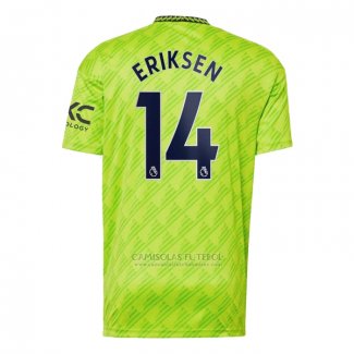 Camisola Manchester United Jogador Eriksen 3º 2022-2023