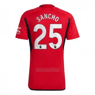 Camisola Manchester United Jogador Sancho 1º 2023-2024