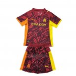Camisola Olympique Marsella Goleiro Crianca 2025-2026 Vermelho
