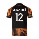 Camisola Olympique Marsella Jogador Renan Lodi 3º 2023-2024