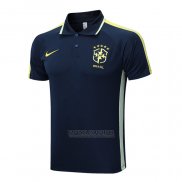 Camisola Polo del Brasil 2022-2023 Azul Oscuro