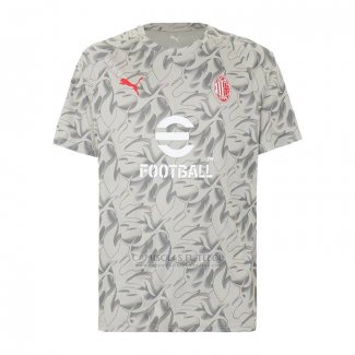 Camisola Pre Match del AC Milao 2025-2026 Cinza