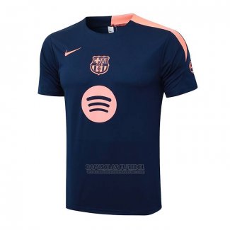 Camisola de Treinamento Barcelona 2025-2026 Azul Rosa