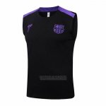 Camisola de Treinamento Barcelona Sin Mangas 2025-2026 Preto Purpura