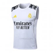 Camisola de Treinamento Real Madrid Sin Mangas 2025-2026 Branco