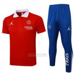 Conjunto Polo del Paris Saint-Germain 2024-2025 Vermelho