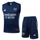 Fato de Treino Arsenal Sin Mangas 2025-2026 Azul Branco