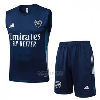 Fato de Treino Arsenal Sin Mangas 2025-2026 Azul Branco