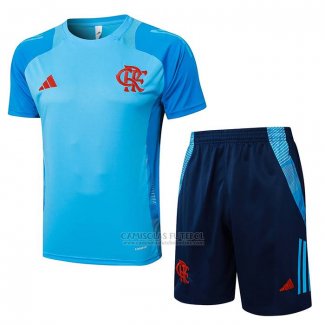 Fato de Treino Flamengo Manga Curta 2024-2025 Azul - Calcas Curta