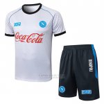 Fato de Treino Naples Manga Curta 2025-2026 Branco - Calcas Curta