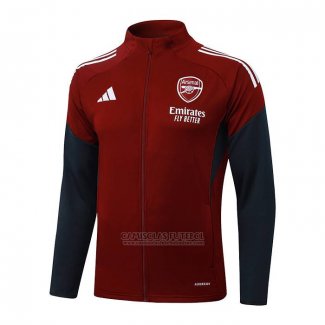 Jaqueta Arsenal 2025-2026 Vermelho Preto