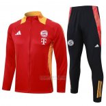 Jaqueta de Treinamento Bayern de Munique Crianca 2024-2025 Vermelho Amarelo