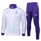 Jaqueta de Treinamento Real Madrid 2024-2025 Branco Purpura