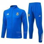 Jaqueta de Treinamento Real Madrid 2025-2026 Azul Claro