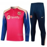 Sueter de Treinamento Barcelona Crianca 2024-2025 Vermelho