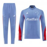 Sueter de Treinamento Cruzeiro Crianca 2025-2026 Azul