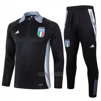 Sueter de Treinamento Italia Crianca 2024-2025 Preto
