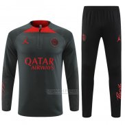 Sueter de Treinamento Paris Saint-Germain Jordan 2022-2023 Cinza