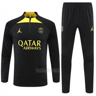 Sueter de Treinamento Paris Saint-Germain Jordan 2022-2023 Preto