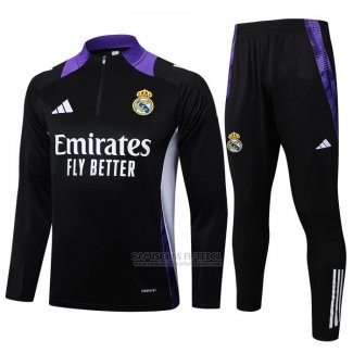 Sueter de Treinamento Real Madrid 2024-2025 Preto