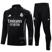 Sueter de Treinamento Real Madrid Crianca 2025-2026 Preto