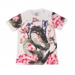 Tailandia Camisola Japao Dragon 2025-2026 Branco Rosa
