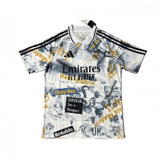 Tailandia Camisola Real Madrid Special 2025-2026 Branco Amarelo