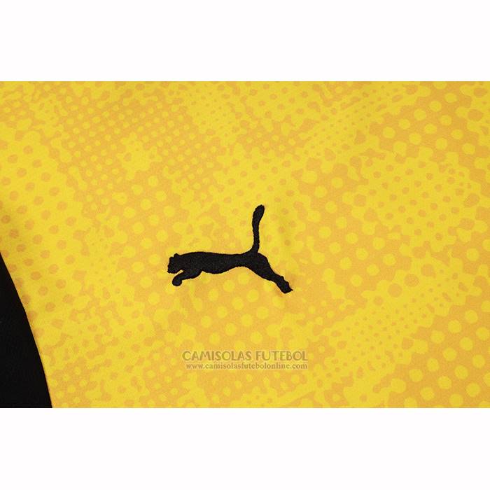 Fato de Treino Dortmund Manga Curta 2025-2026 Amarelo - Calcas Curta